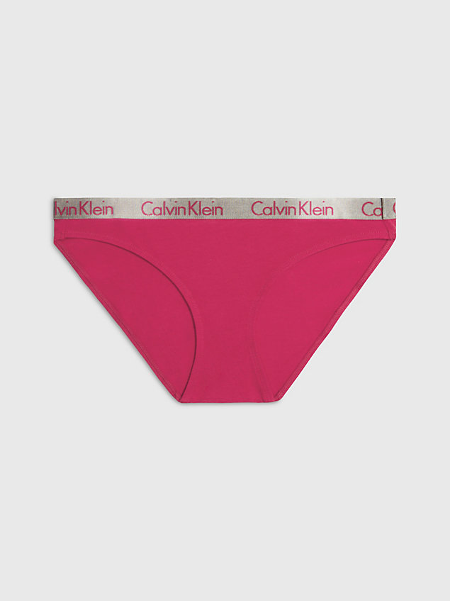 pink bikini briefs - radiant cotton for women calvin klein