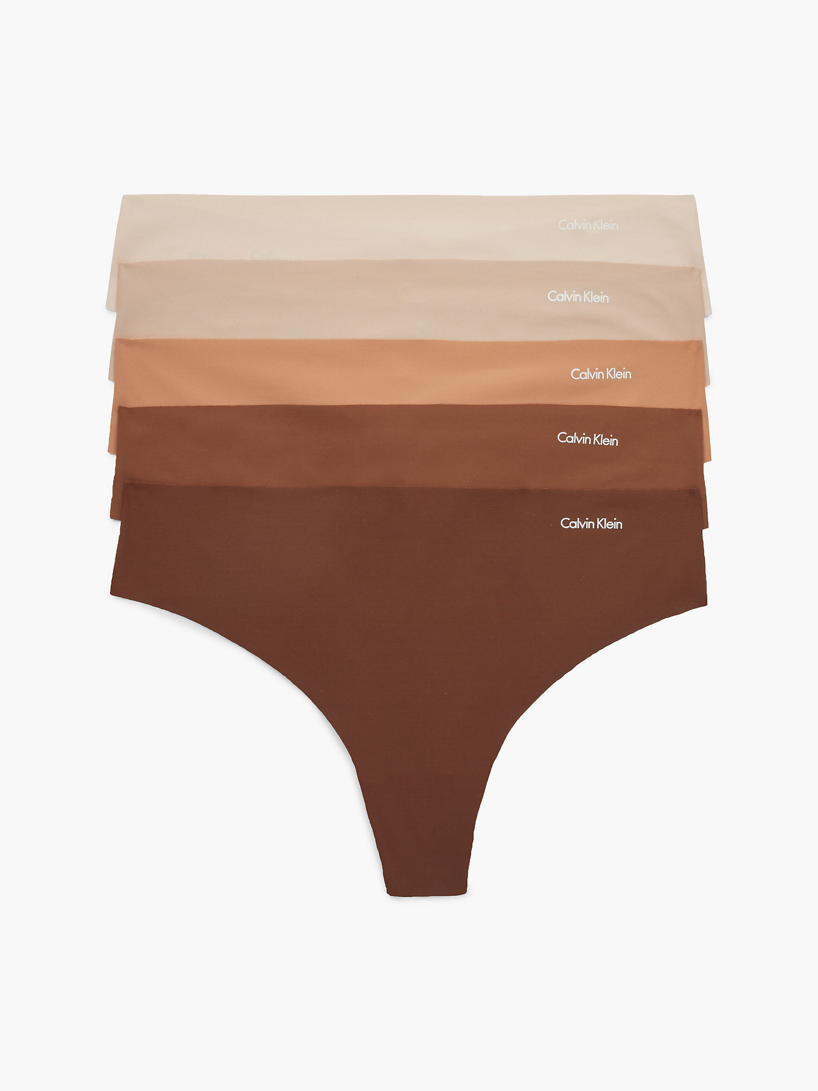 B/c/s/s/u 5 Pack Thongs - Invisibles undefined women Calvin Klein