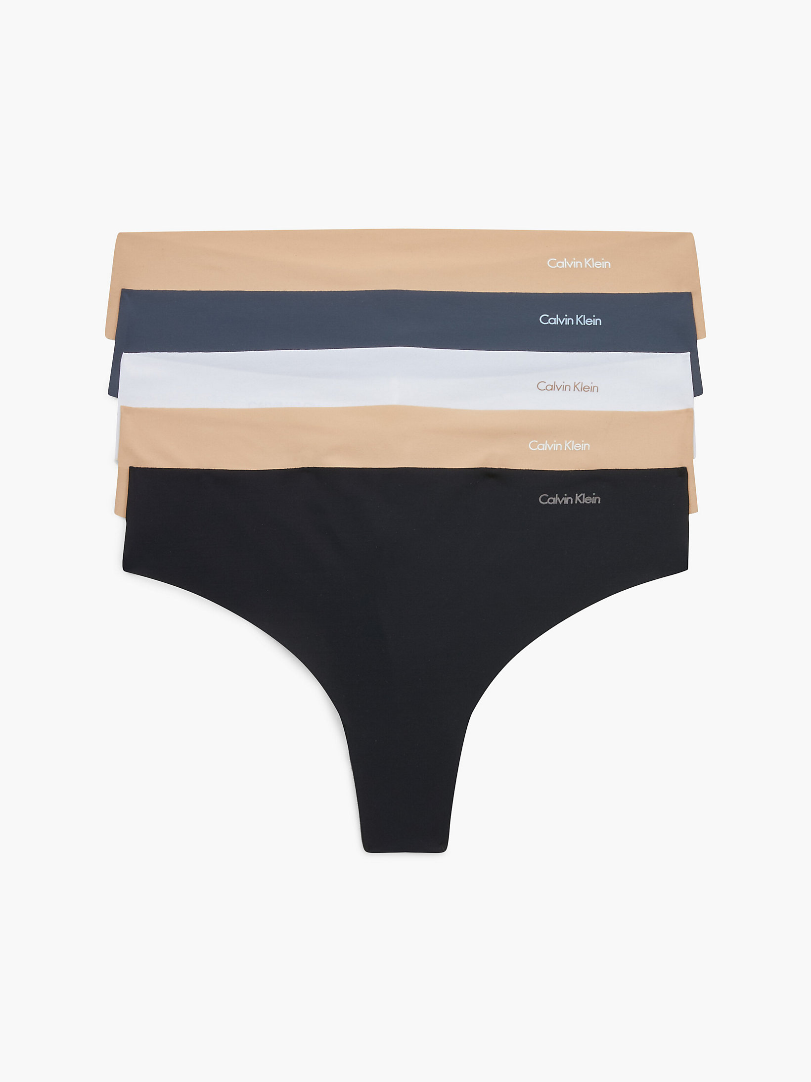 B/s/w/lc/lc 5 Pack Thongs - Invisibles undefined women Calvin Klein