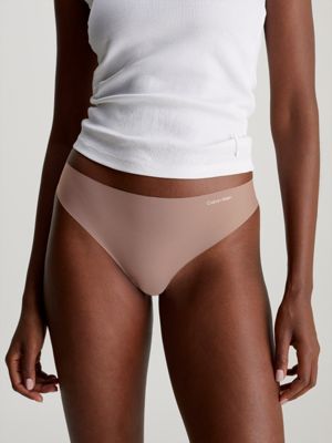 Calvin Klein Women's Multipack Invisibles Thong, Black/Bare/Aimless, Large  : : Clothing, Shoes & Accessories