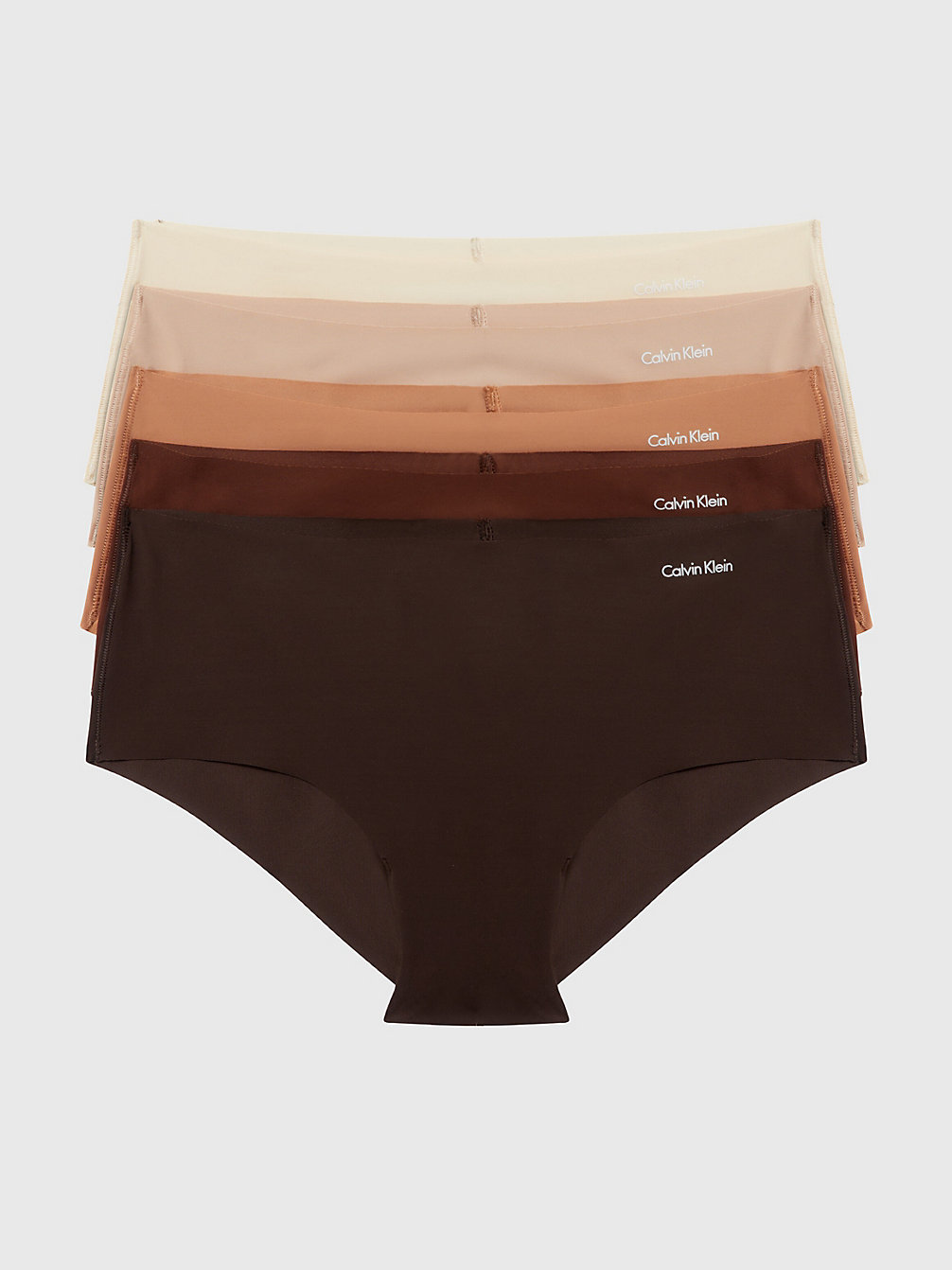 NATURALS 5 Pack Hipster Panties - Invisibles undefined women Calvin Klein