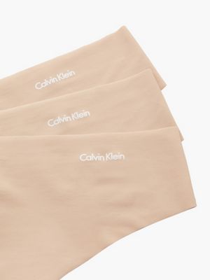 LIGHT CARAMEL Pack de 3 tangas - Invisibles de mujer CALVIN KLEIN