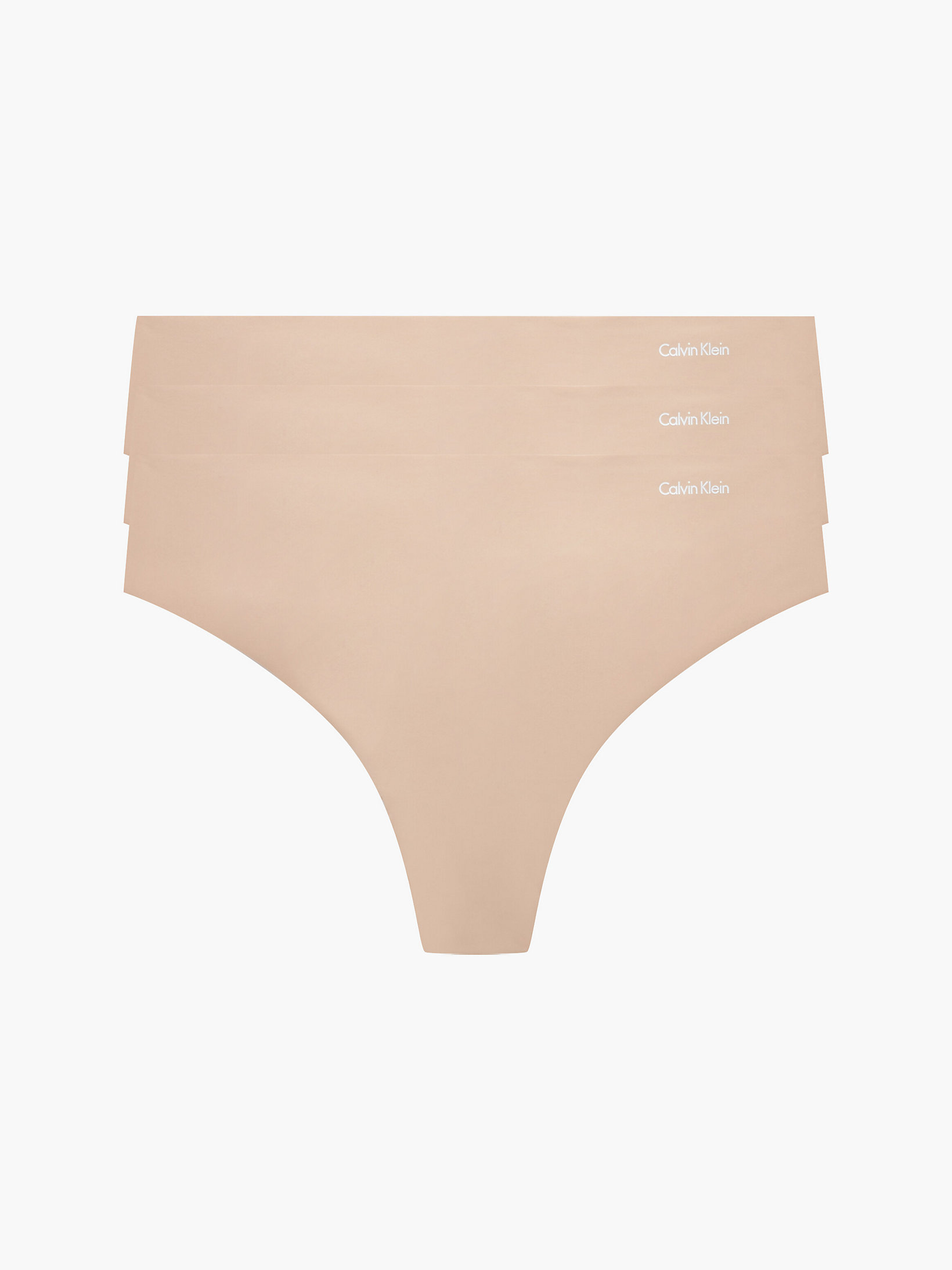 Light Caramel 3 Pack Thongs - Invisibles undefined women Calvin Klein