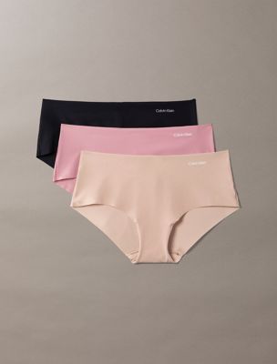 multi 3 pack hipsters - invisibles for women calvin klein
