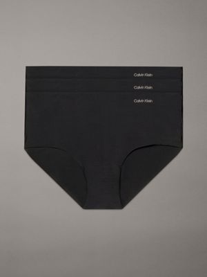 Kit Calcinhas Calvin Klein 3 Pack Thongs Xadrez - Outlet - Bia