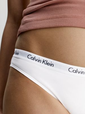 white 5er-pack slips - carousel für damen - calvin klein