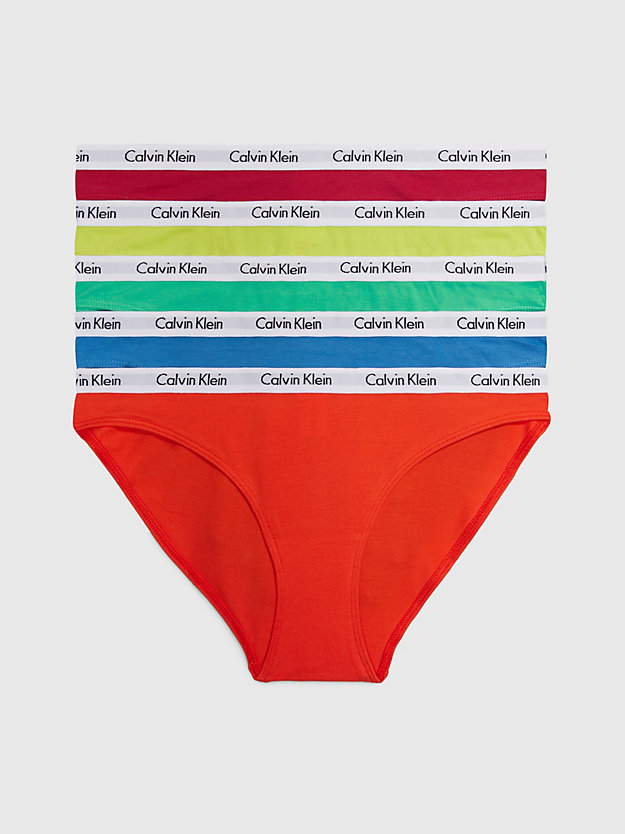 pride combo 5 pack bikini briefs - carousel for women calvin klein