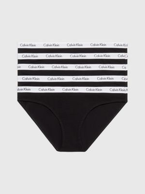 Calvin Klein Women`s Underwear Carousel Bikini 5 Pack, Black