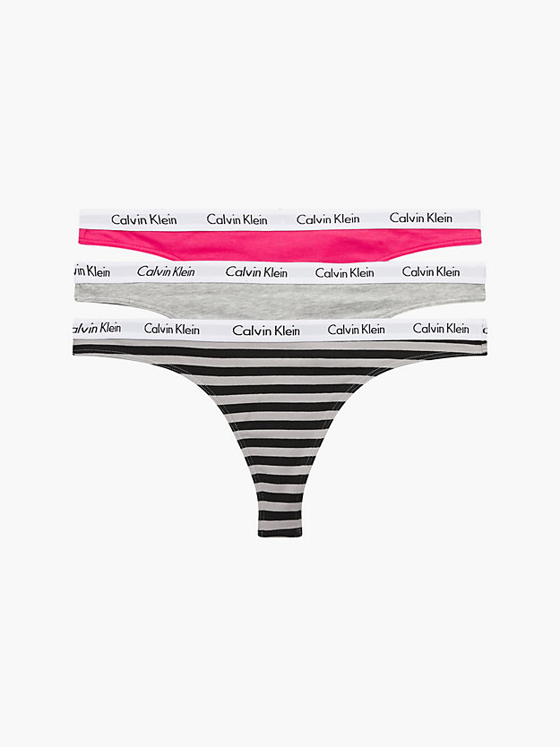 3 Pack Thongs - Carousel Calvin Klein® | 000QD3587E658