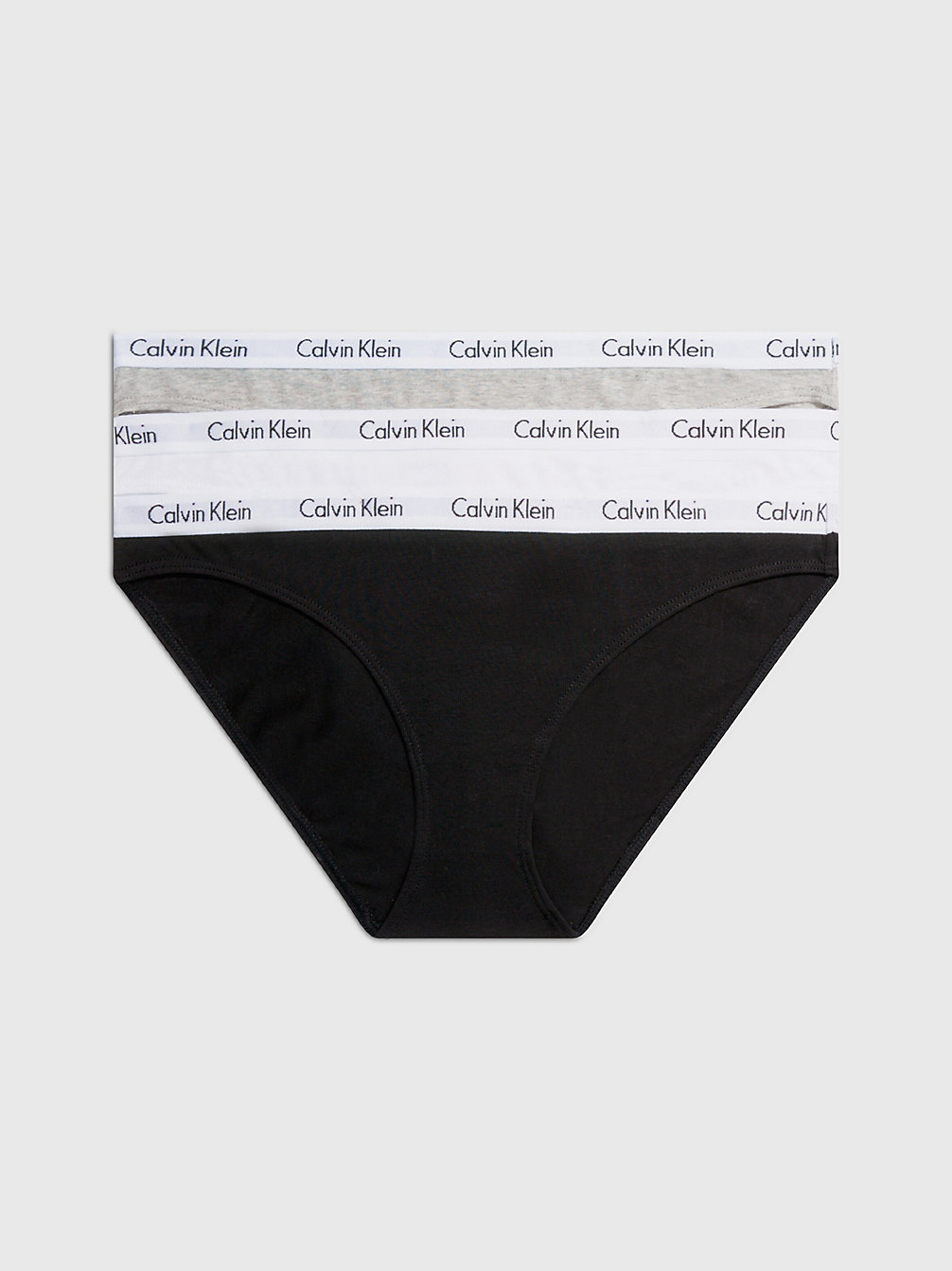 BLACK/GREY/WHITE Slip Classici In Confezione Da 3 - Carousel undefined donna Calvin Klein