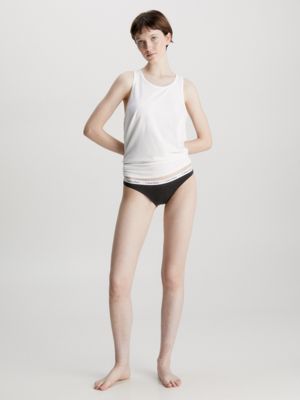 Calvin Klein Jeans CAROUSEL BIKINI X 3 Noir / Blanc / Gris chiné - Sous- vêtements Culottes & slips Femme 51,90 €