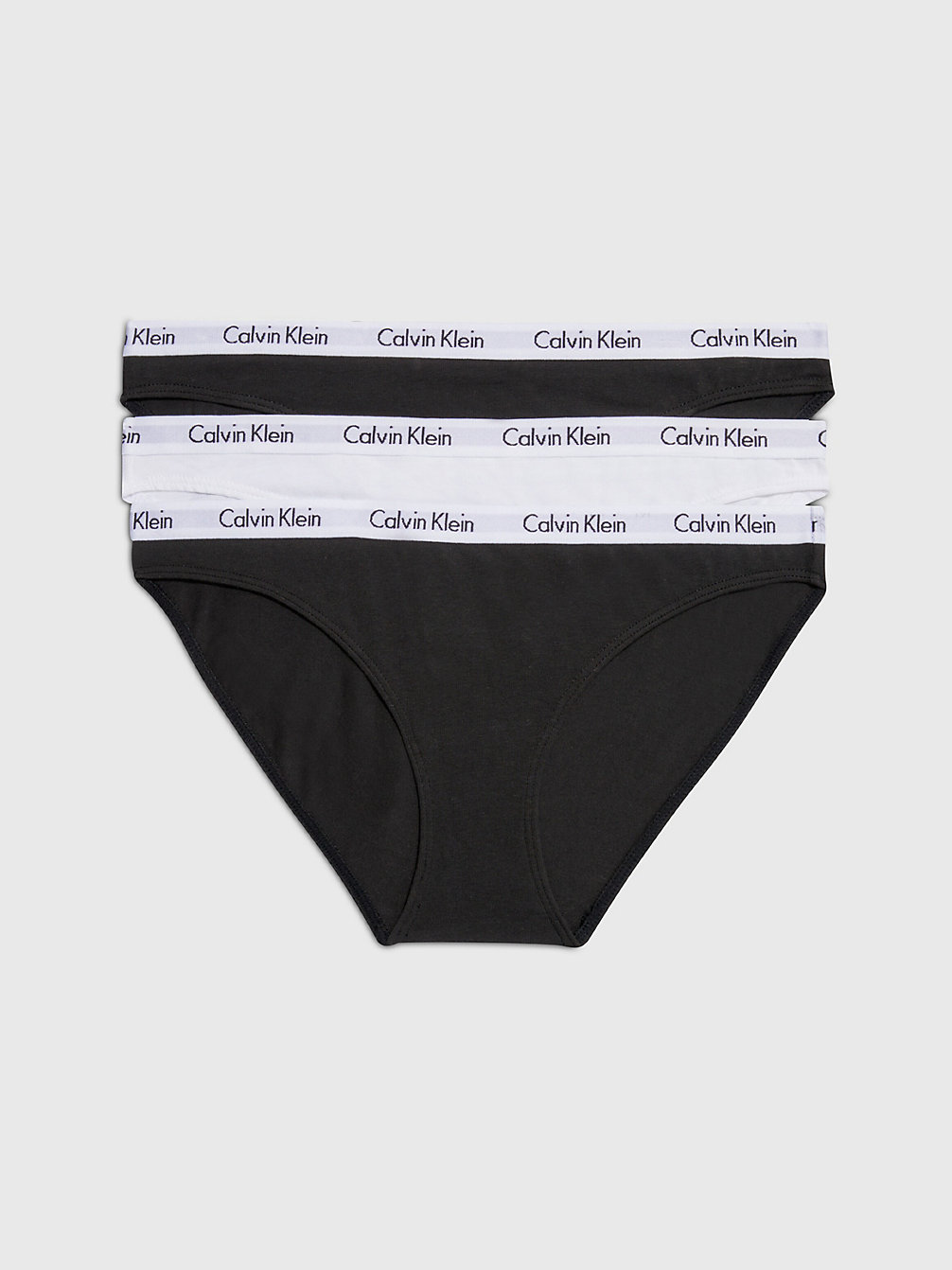 BLACK/WHITE/BLACK > 3-Pack Bikini Slips - Carousel > undefined dames - Calvin Klein