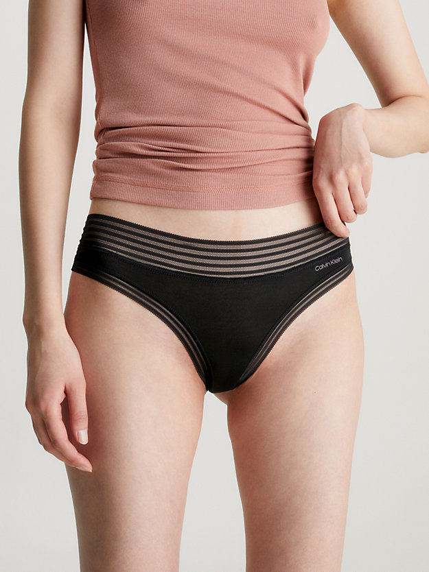 black thong - ultra soft modal for women calvin klein