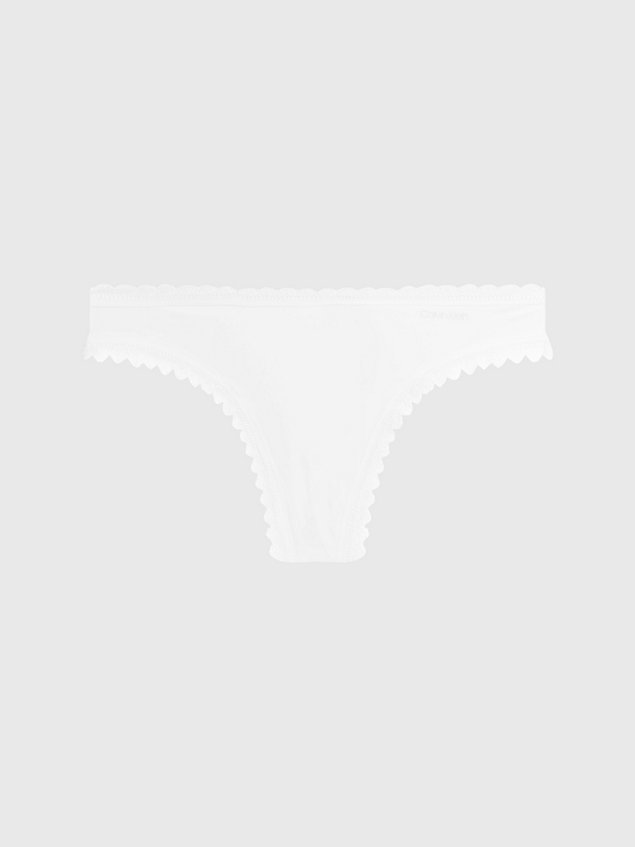 white thong - flirty for women calvin klein