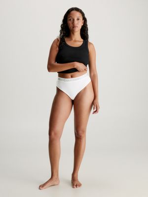 Calvin Klein Body - 3 Pack High-Waist-Thongs white/black/grey ab 31,00 €