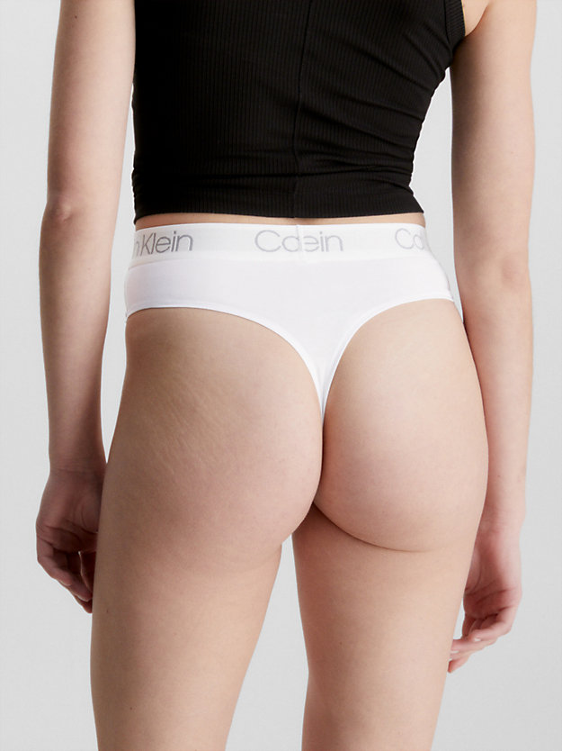 GREY / WHITE / BLUE 3 Pack High Waisted Thongs - Body for women CALVIN KLEIN