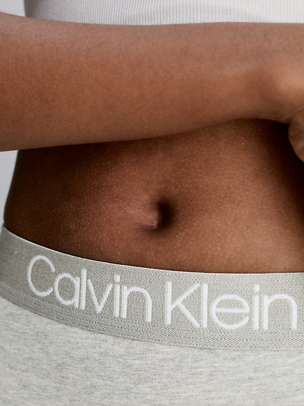 BLACK/WHITE/GREY HEATHER Lot de 3 strings taille haute - Body for femmes CALVIN KLEIN