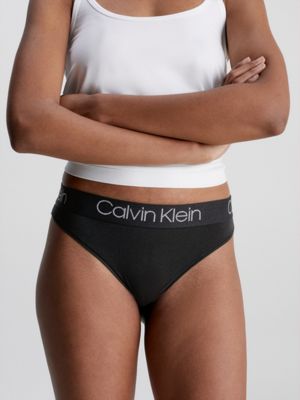 Garage Calvin Klein Reconsidered Comfort High Leg Tanga in Gray