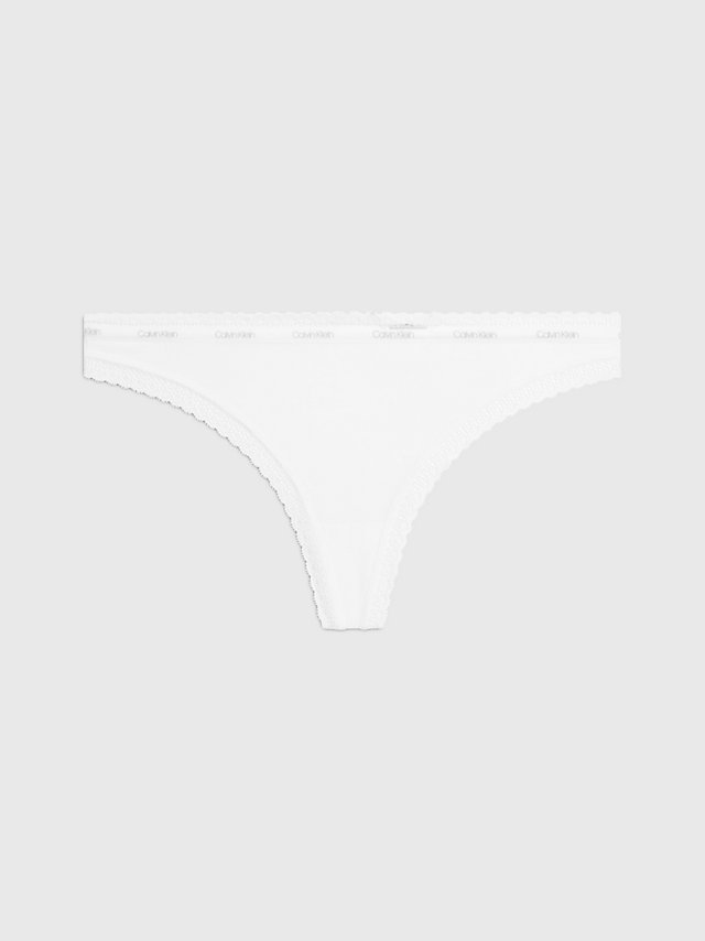White Thong - Bottoms Up undefined women Calvin Klein