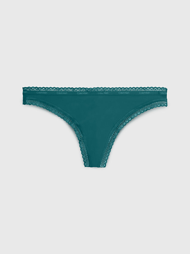 green thong - bottoms up for women calvin klein