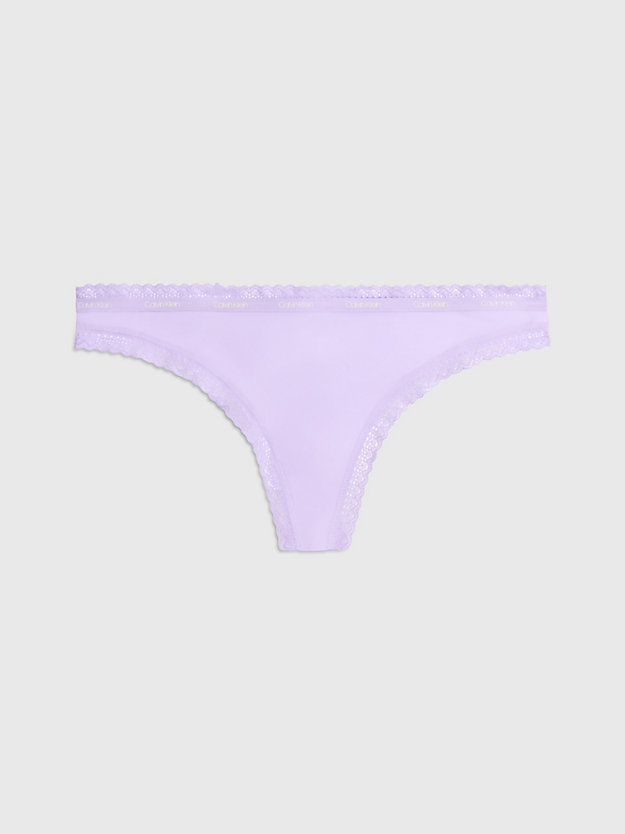 pastel lilac thong - bottoms up for women calvin klein