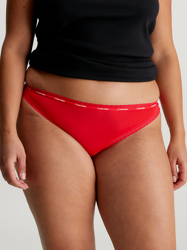 red thong - bottoms up for women calvin klein