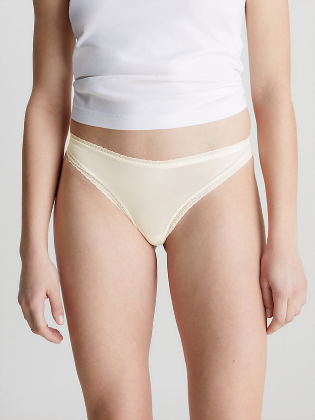 white thong - bottoms up for women calvin klein