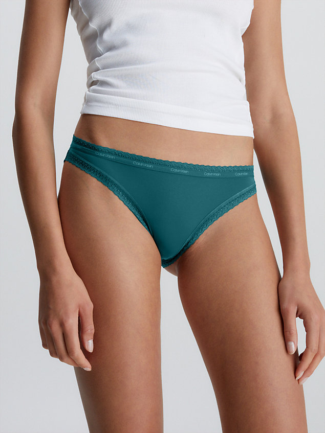 green bikini briefs - bottoms up for women calvin klein