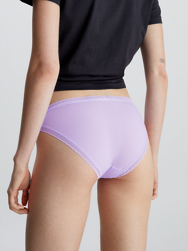 pastel lilac bikini briefs - bottoms up for women calvin klein