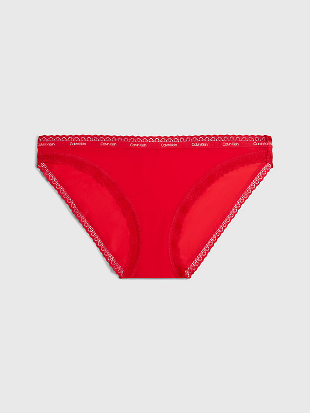 slip bikini - bottoms up red da donna calvin klein