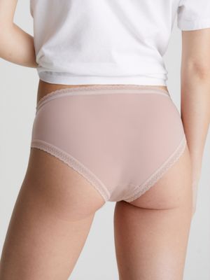 Calvin Klein Womens Pure Ribbed Hipster Panty X-Small Cedar 