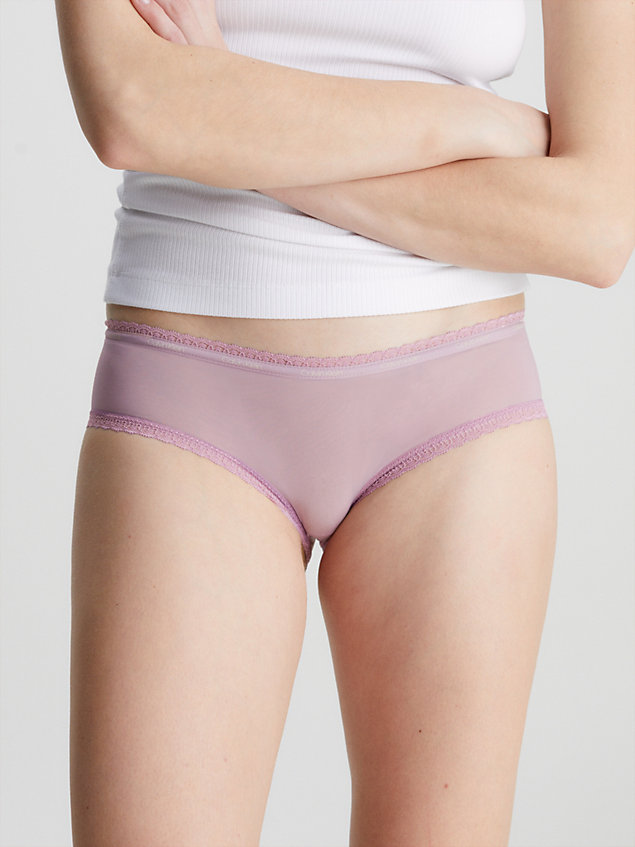 purple hipster panty - bottoms up for women calvin klein