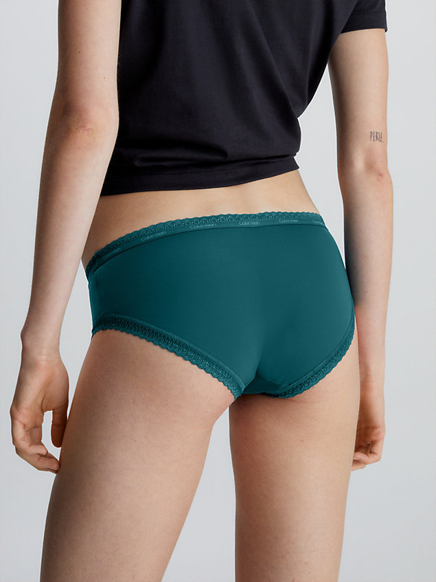 green majtki hipster - bottoms up dla kobiety - calvin klein