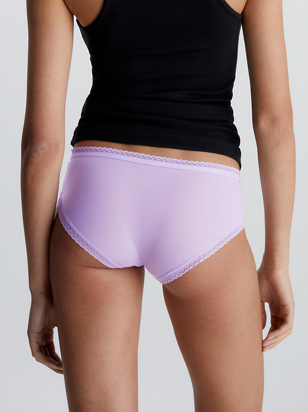 purple hipster panty - bottoms up for women calvin klein