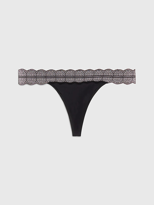 black thong - micro lace for women calvin klein