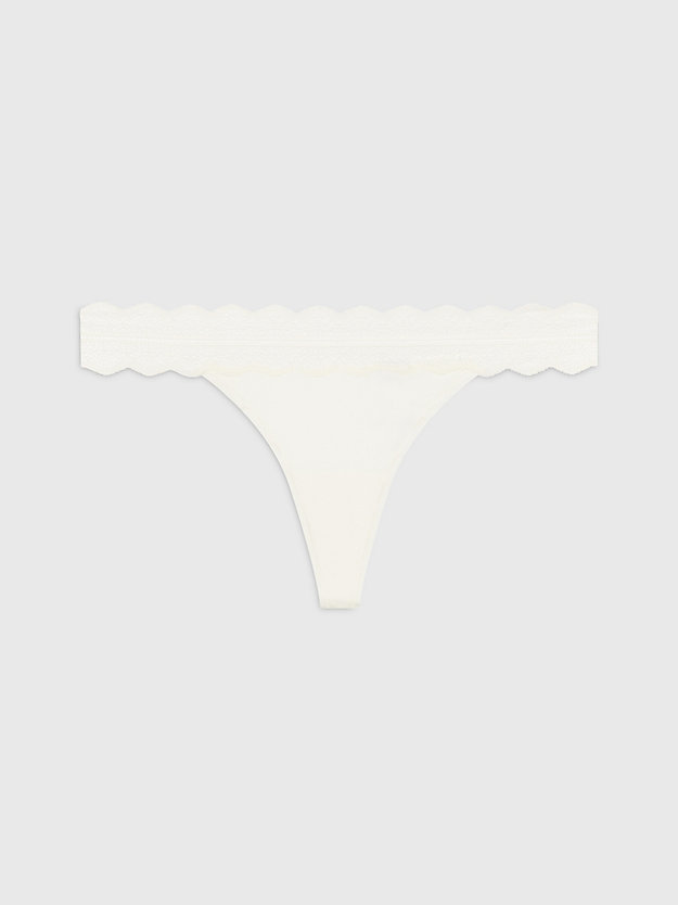 ivory thong - micro lace for women calvin klein