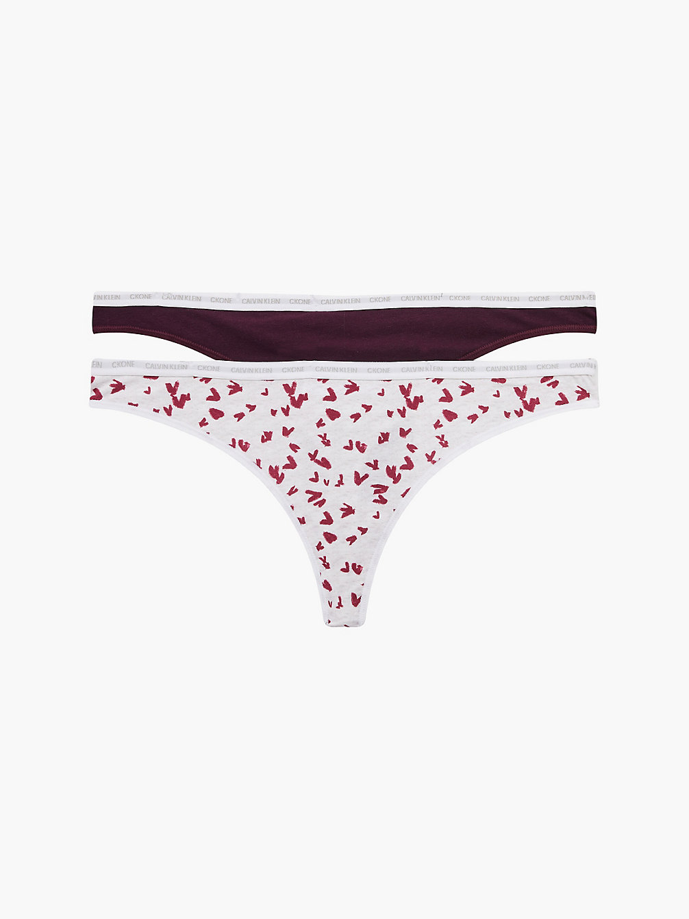 Pack De 2 Tangas - CK One > RHONE/HEART PRINT_SNOW HEATHER > undefined mujer > Calvin Klein