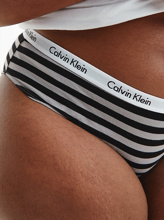 PINK/GREY/RAINER STRIPE_SILVER Plus Size 3 Pack Bikini Briefs - Carousel for women CALVIN KLEIN