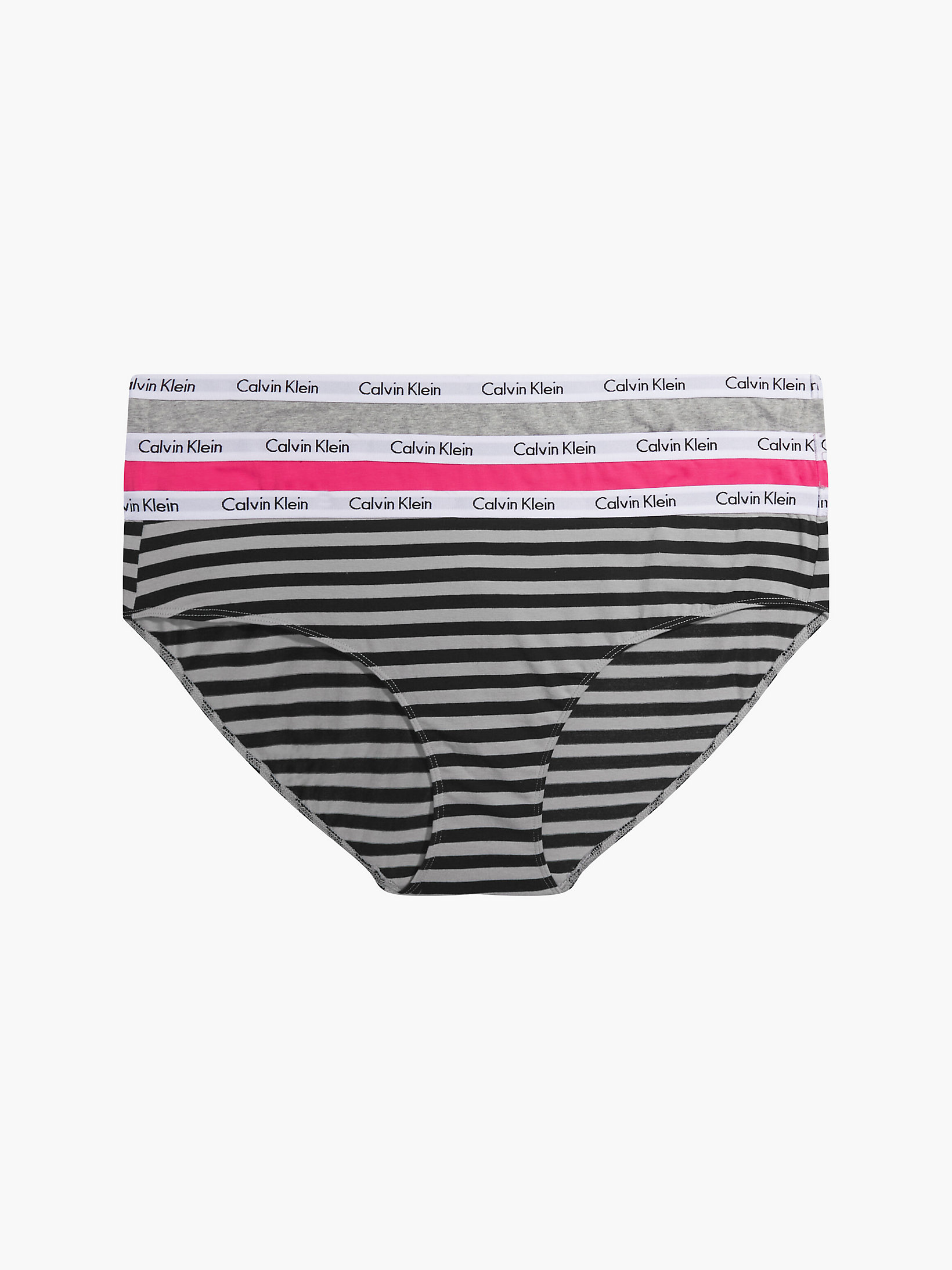 Plus Size 3 Pack Bikini Briefs - Carousel Calvin Klein® | 000QD3801E658