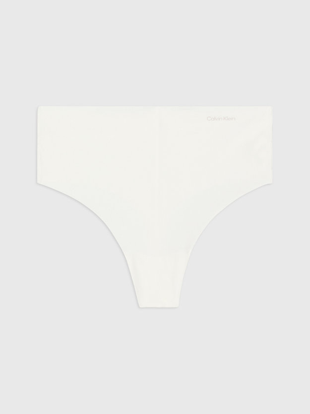 ivory high waisted thong - invisibles for women calvin klein