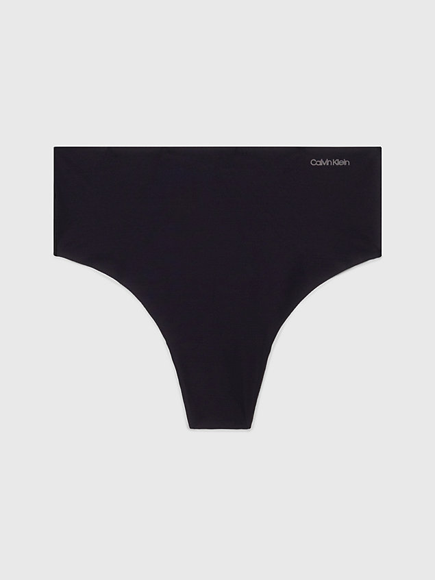 black high waisted thong - invisibles for women calvin klein