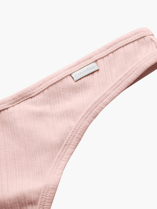 BARELY PINK String - Pure Ribbed voor dames CALVIN KLEIN