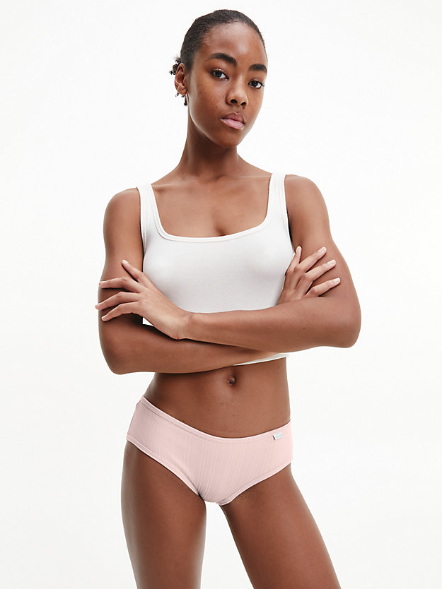 BARELY PINK Hipster Panty - Pure Ribbed for women CALVIN KLEIN