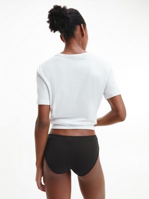 black hipster panty - pure ribbed for women calvin klein