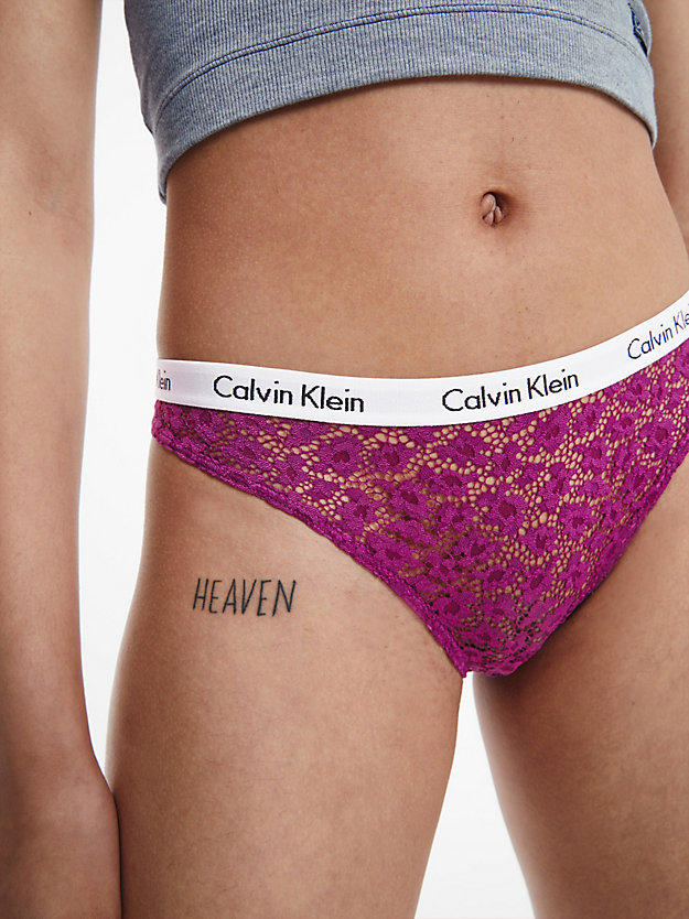 HEMI BLUE/SPORT KHAKI/INTENSE PLUM 3 Pack Bikini Briefs - Carousel for women CALVIN KLEIN