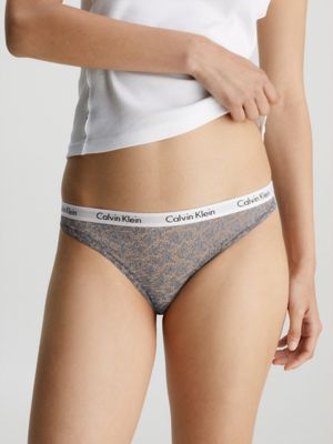 Calvin Klein Jeans CAROUSEL BIKINI X 3 Noir / Blanc / Gris chiné - Sous- vêtements Culottes & slips Femme 51,95 €