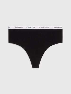 Calvin Klein Body High Waist Thong Black, black : : Fashion