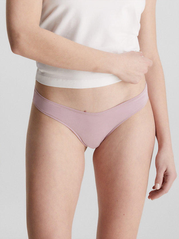 happy purple thong - flex fit for women calvin klein