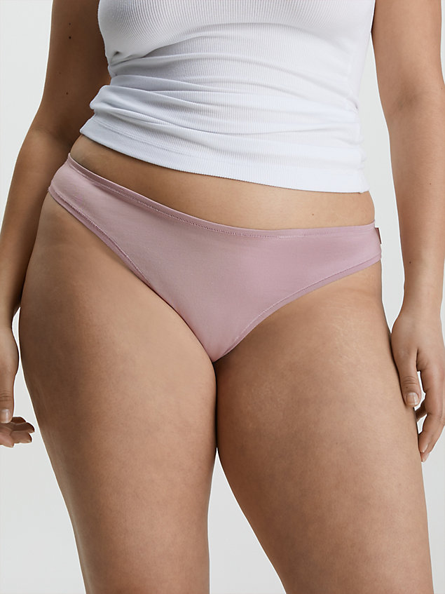 purple thong - flex fit for women calvin klein