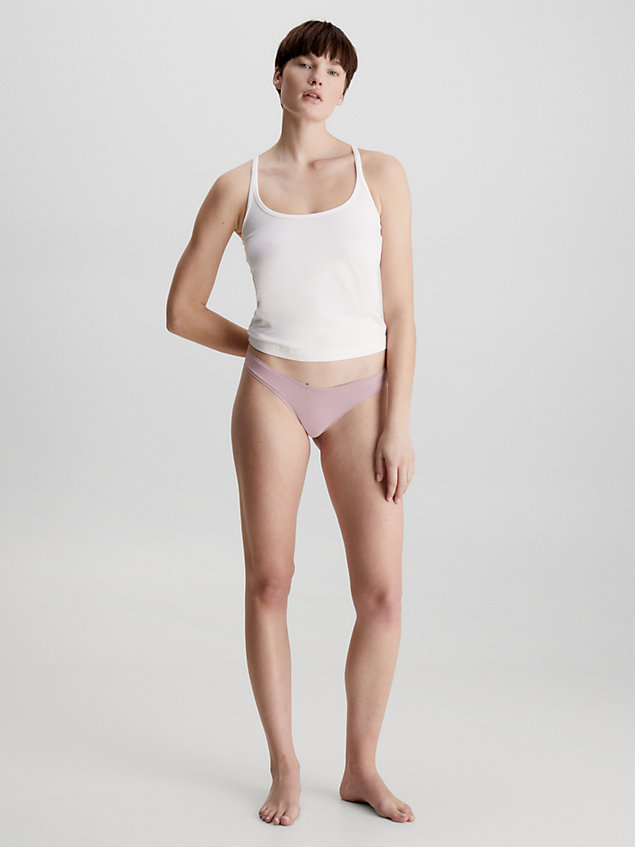 purple thong - flex fit for women calvin klein
